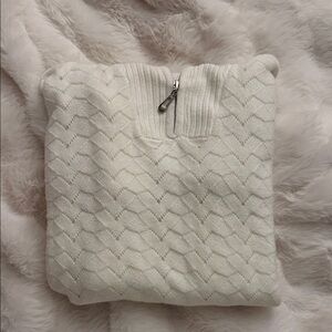 Cyrus Cream Cowl Neck Sweater